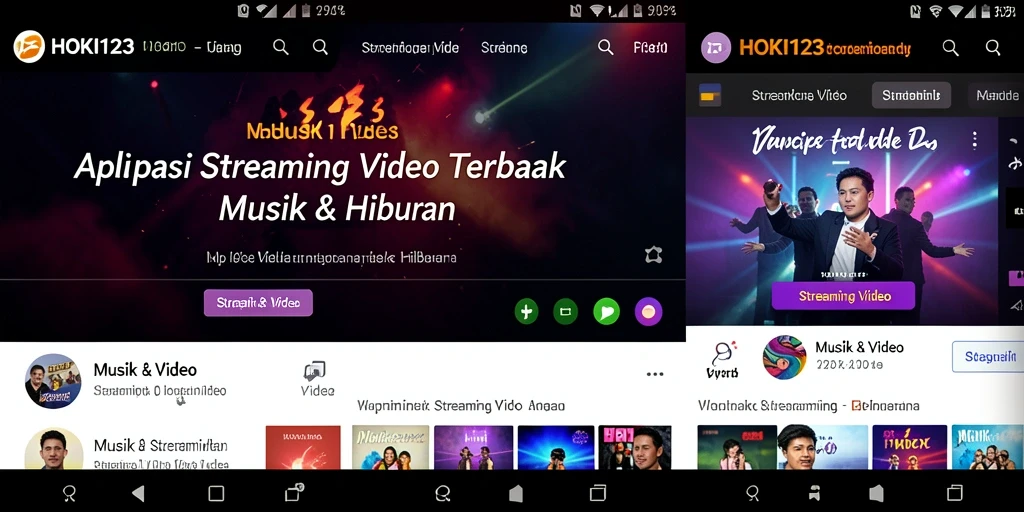 Antarmuka HOKI123 menampilkan koleksi video streaming yang menarik.