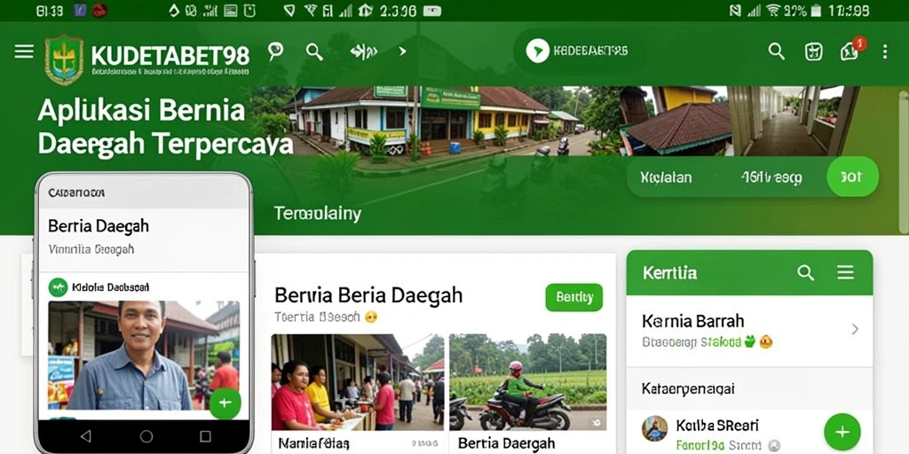 Antarmuka pengguna KUDETABET98 yang modern dan informatif.