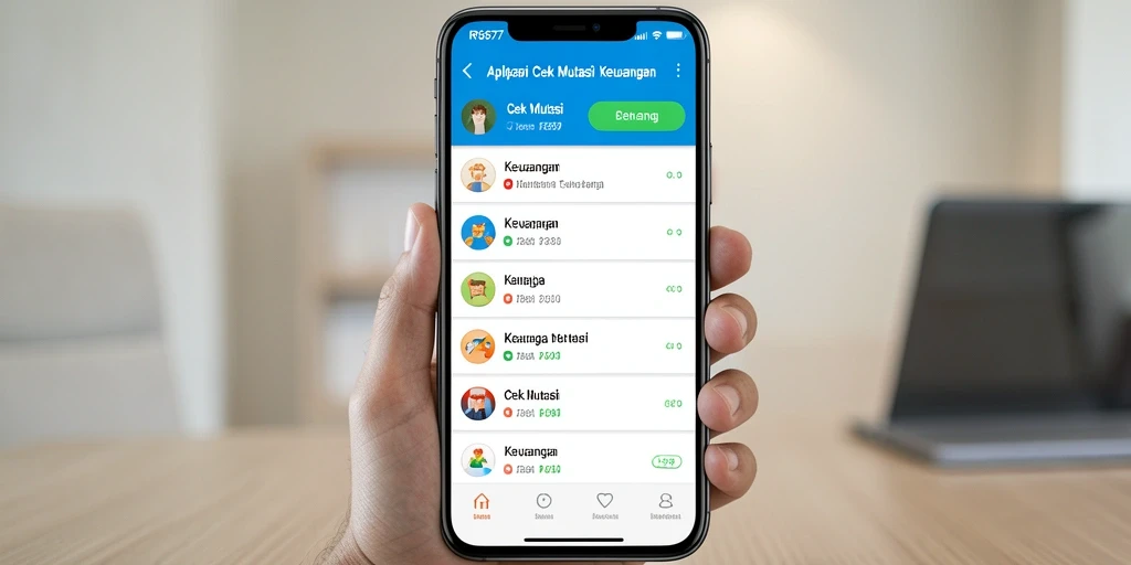 Tampilan antarmuka RP6677 dengan fungsi Cek Mutasi yang user-friendly.