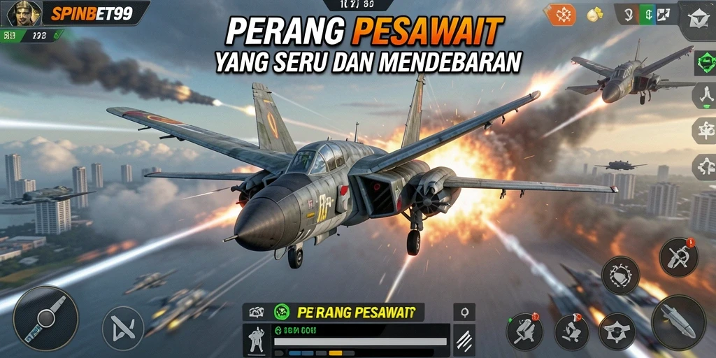 Tampilan antarmuka SPINBET99 yang menakjubkan saat terbang di langit tinggi.